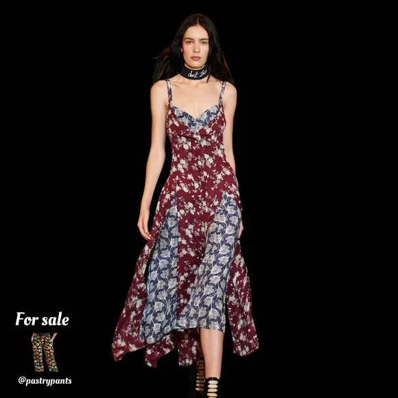 Cinq à Sept layered French boho chic Printed Nathalia Maxi Dress sz 6 $595 retai - Picture 1 of 3